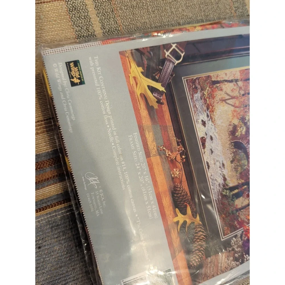 New Heritage Collection Elsa Williams Autumn Bridge Needlepoint Kit 20x16 USA